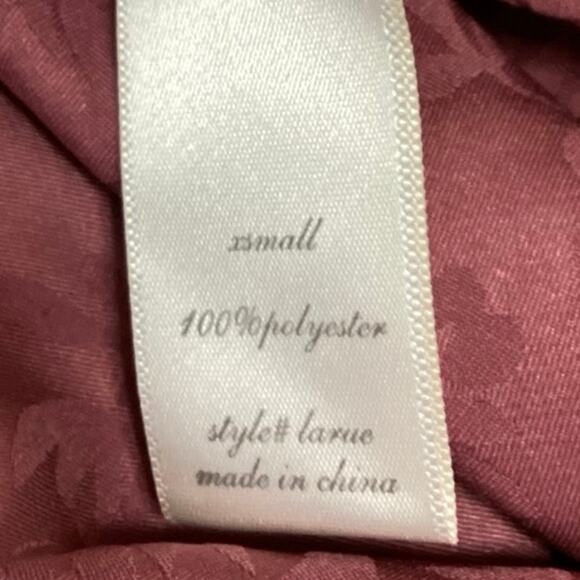 Altar'd State Pink Purple Satin Floral Ruffle Mini Cami Camisole Wrap Dress XS - Picture 6 of 6